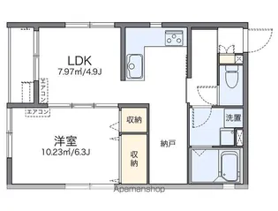 クレイノフェリーチェ【1階】の間取り