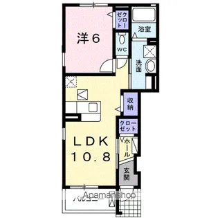 ファミーユ オオタケⅡ【1階】の間取り