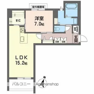 メゾンマスト名須川B【303号室】の間取り