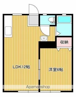 パナハイツホワイト【102号室】の間取り
