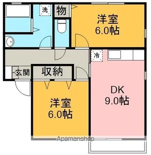 リーブル Ⅱ【2階】の間取り