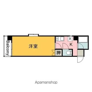 ジュネス山城【606号室】の間取り