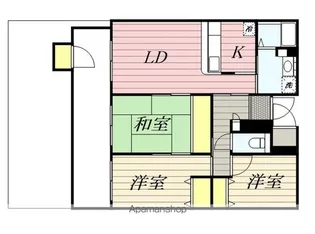 シティビルまなび野 1号棟【301号室】の間取り