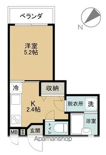 エレンシアK【202号室】の間取り