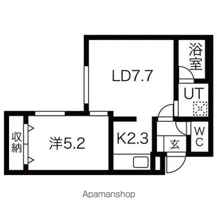 リリオ行啓通【3階】の間取り