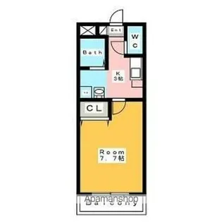 A・CITY矢作橋駅前【4階】の間取り