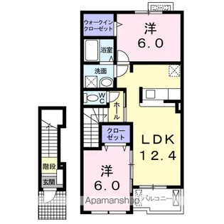 ビサイド・K【2階】の間取り