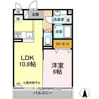 コモンリード華孝 山王【3階】の間取り