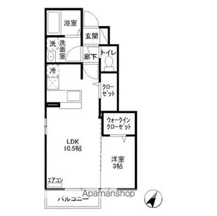 プリームス C棟【1階】の間取り