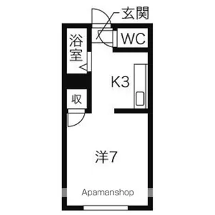 コーポケーアイⅡ【202号室】の間取り