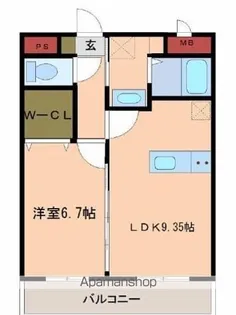 マリベール松橋【302号室】の間取り