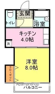 アルファ倶楽部マキシム【206号室】の間取り
