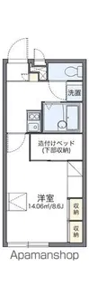 レオパレスエスポワール【105号室】の間取り