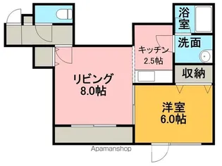 ハイムテイネ1・2【2階】の間取り