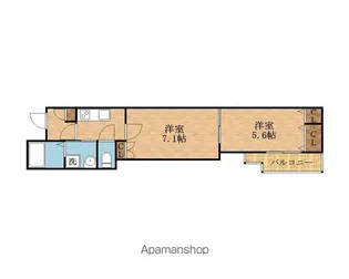 GM HILLS 大宮通【203号室】の間取り