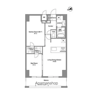 PRIMA STELLA【10階】の間取り