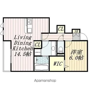 サンリバー【1階】の間取り