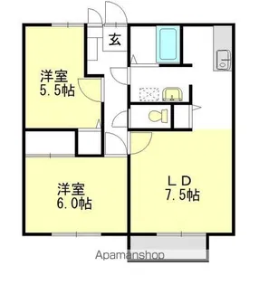 メルベイユ24【1階】の間取り