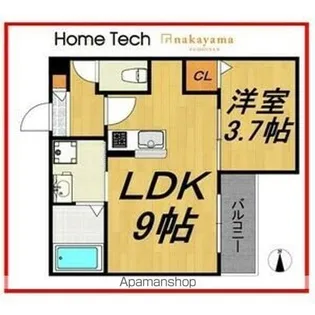 LECOCON新瀬戸【1階】の間取り