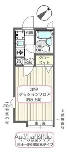 1Kの間取り画像