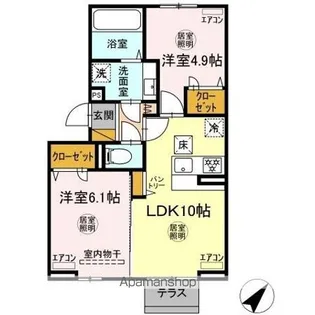 パストラル【1階】の間取り