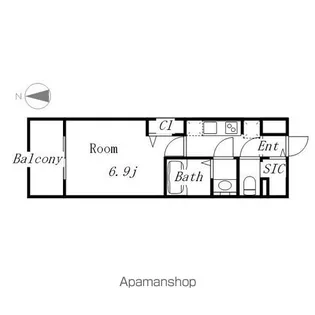 プレサンスTHE久屋大通レジェンド【7階】の間取り