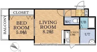 ルレーブ西町【4階】の間取り
