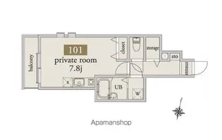 アーベインテラス桜台【1階】の間取り