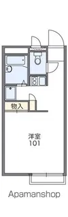 レオパレスグレースフジⅡ【203号室】の間取り