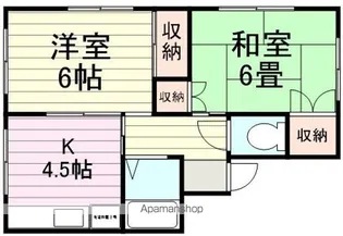 メゾン・ド・高松【102号室】の間取り