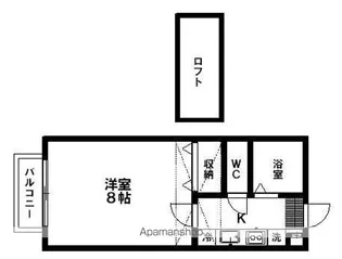 ソレアード愛子【1階】の間取り