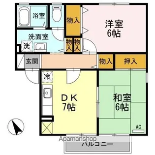 広島県尾道市高須町【アパート】の間取り