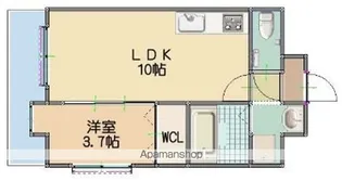 ルッシェ竹下駅前【705号室】の間取り