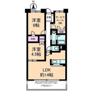 エコタワーバオバブ【2階】の間取り