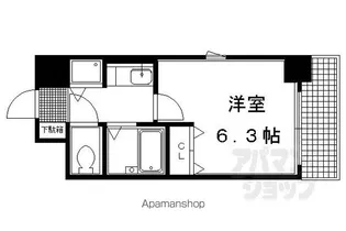 プレサンス京都烏丸御池II【902号室】の間取り
