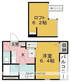 メルヴェーユ蛍池【1階】の間取り