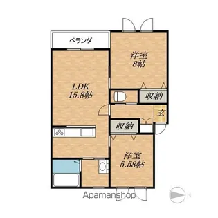 北海道帯広市西十七条南32丁目【アパート】の間取り