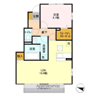 AXIA(アクシア) A【1階】の間取り