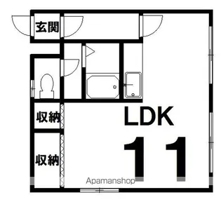 宮本ハイツ【3号室】の間取り