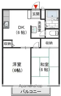 ハイツパークサイド【203号室号室】の間取り