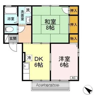 アップルガーデン【2階】の間取り