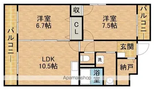 パルプラザ栄【5階】の間取り