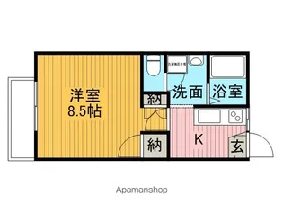 ハイツアローアイランドS棟【203号室】の間取り