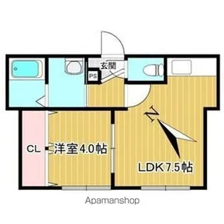 アビーロード【103号室】の間取り