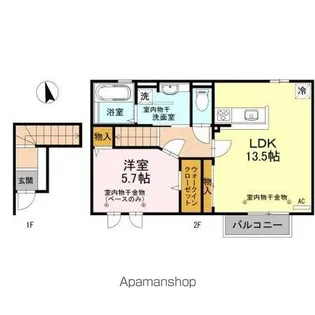 グランディオール横川【2階】の間取り