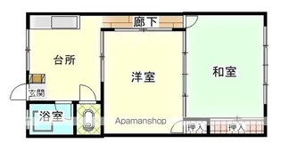 石田ビル【102号室】の間取り