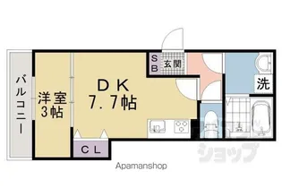 「仮)四ノ宮川原町レジデンス」【301号室】の間取り
