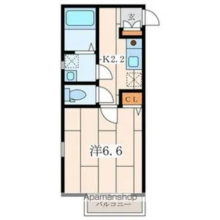 メープルハイツ【2階】の間取り