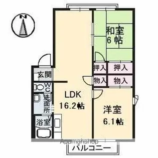 フレグランス中塚 A棟【2階】の間取り
