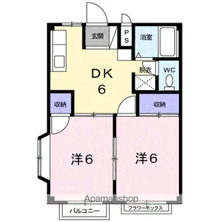 シティハイツ藤【2階】の間取り